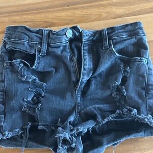 Aeropostale Vintage High Rise Denim Shorts
